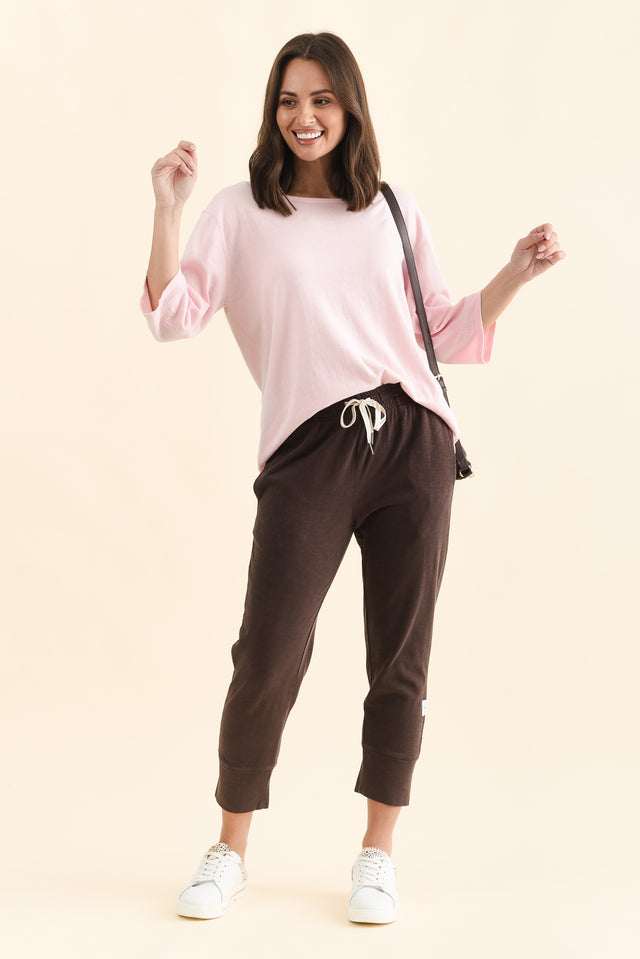 Fundamental Brunch Dark Brown Cotton Sweatpants banner image