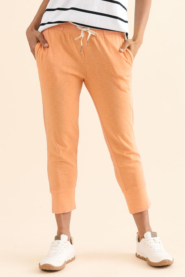 Fundamental Brunch Peach Cotton Sweatpants image 1