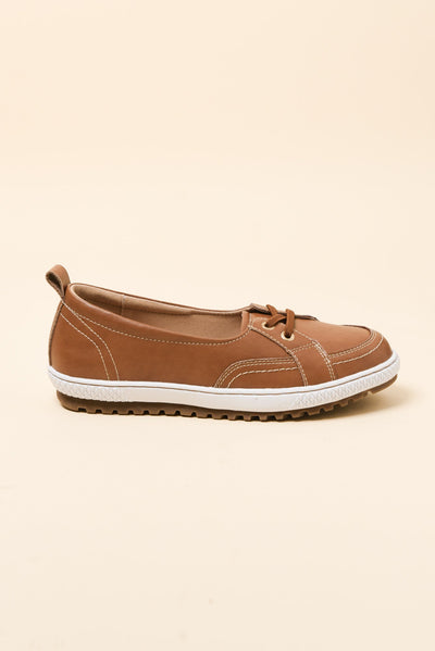 Garland Tan Leather Loafer Sneaker