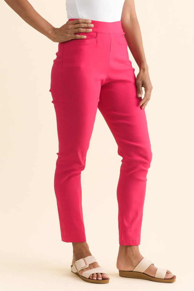 Giselle Hot Pink Stretch Pants image 5