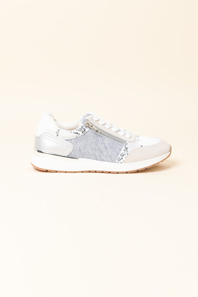 Glebe Denim Multi Leather Zip Sneaker image 1