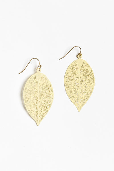 Gold Leaf Cutout Earrings
