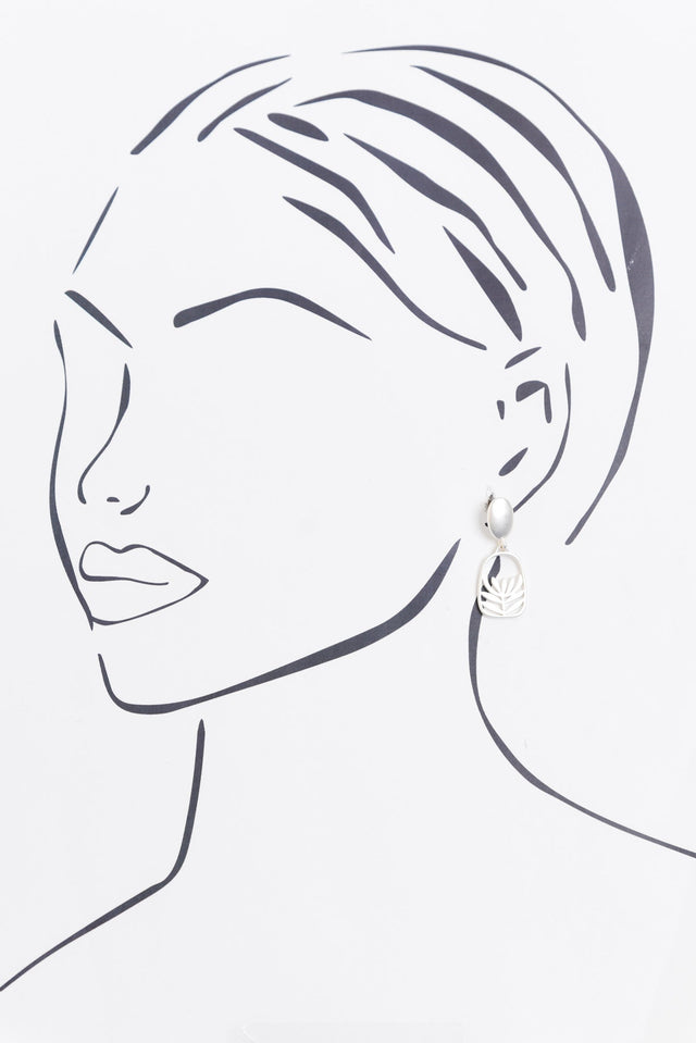 Grace Silver Flower Drop Earrings