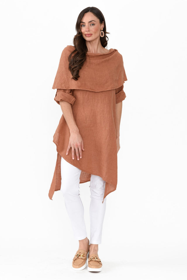 Grande Camel Linen Tunic