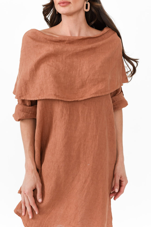 Grande Camel Linen Tunic