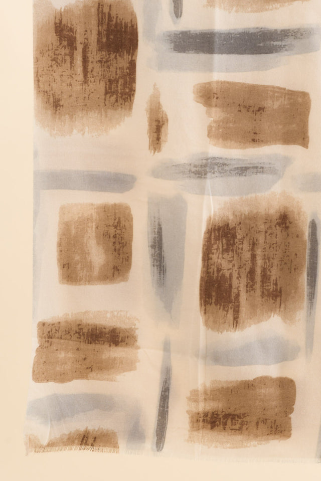 Gutha Cream Abstract Scarf image 3