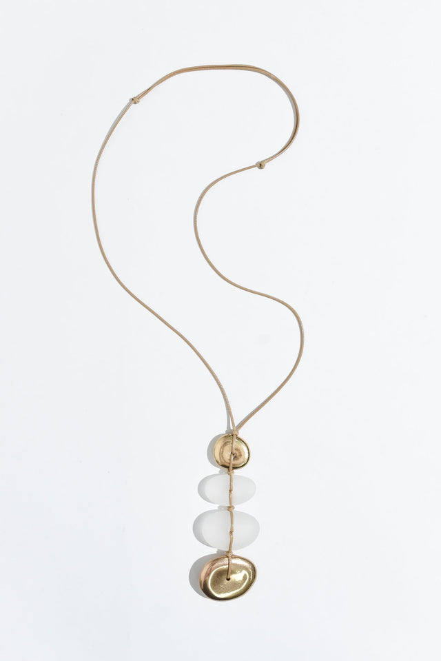 Hadley Rose Gold Circle Pendant Necklace