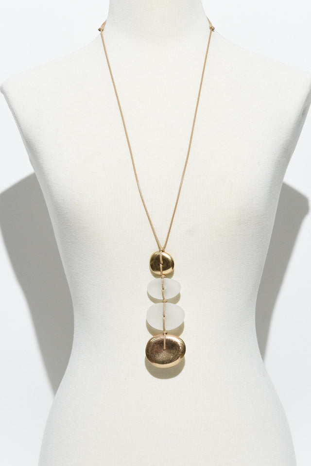 Hadley Rose Gold Circle Pendant Necklace