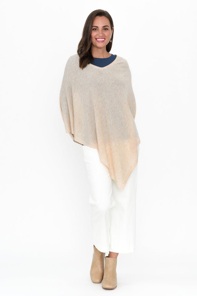 Haly Oat Wool Blend Poncho image 3