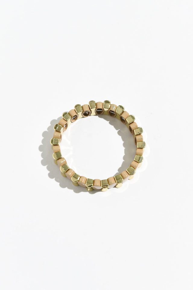 Hamilton Mocha Beaded Bracelet