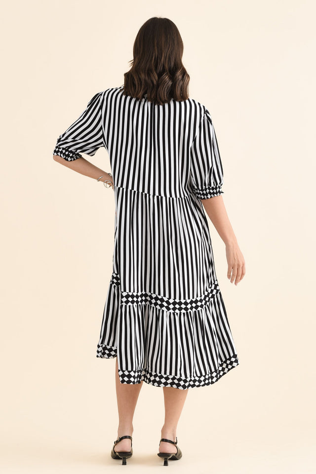 Harlequin Black Stripe Pocket Dress image 4