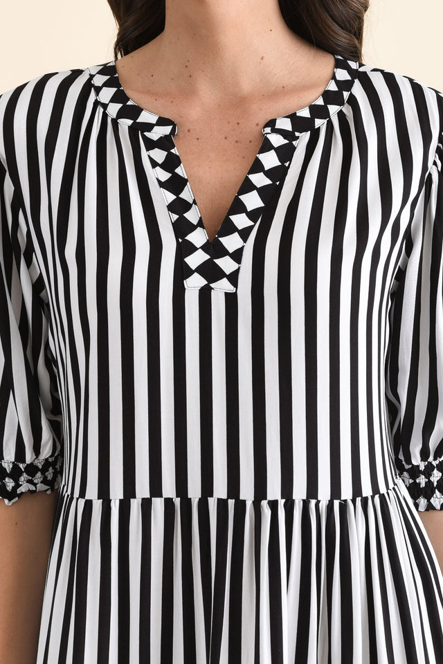 Harlequin Black Stripe Pocket Dress image 5