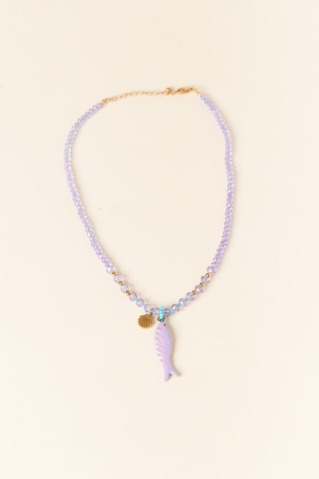 Hayes Purple Sea Beaded Necklace image 1