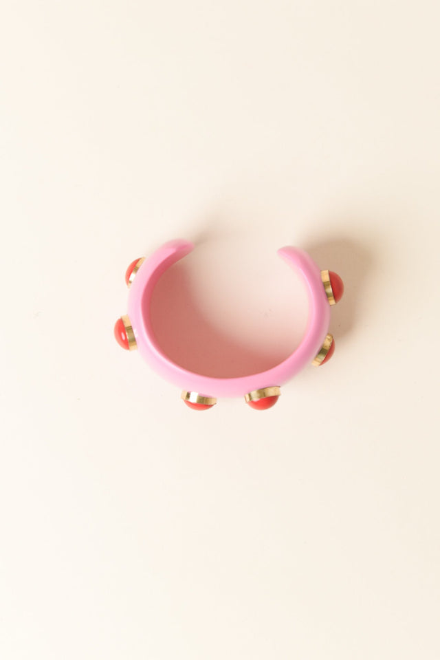 Henry Pink Studded Bangle image 3