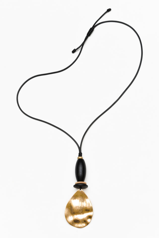 Hildy Black Pendant Necklace image 1