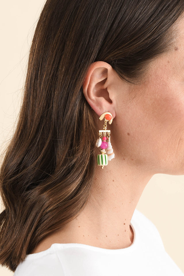 Holland Gold Charm Earrings image 2