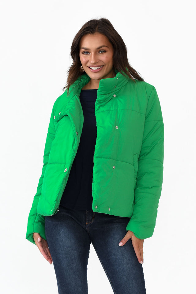 Hudson Green Puffer Jacket