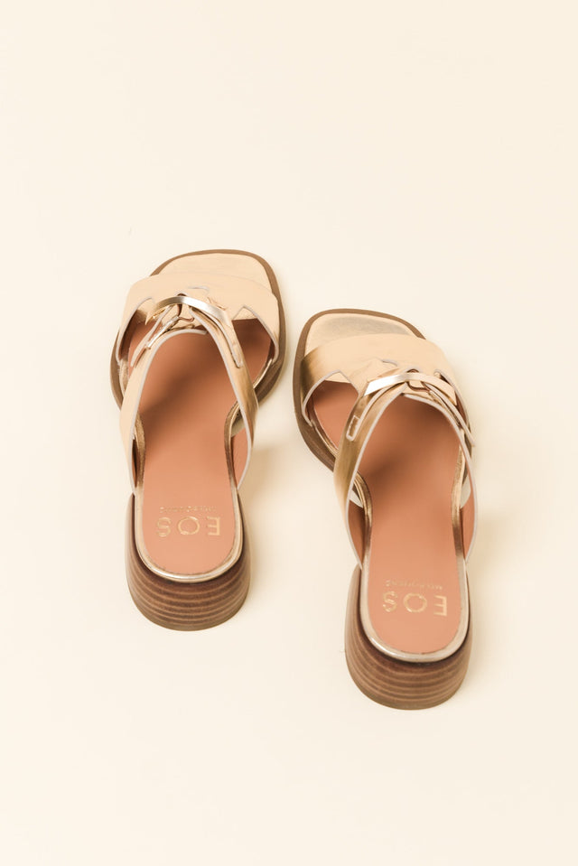 Ikami Gold Leather Buckle Heel image 4