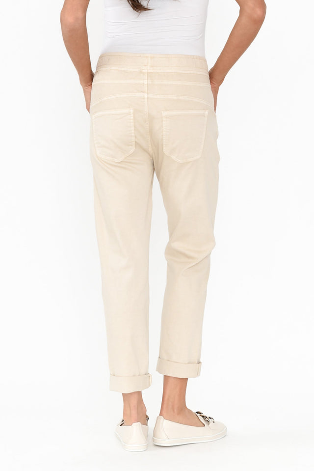 Isabella Natural Cotton Blend Pants