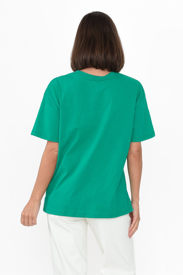 Island In The Sun Green Cotton Tee