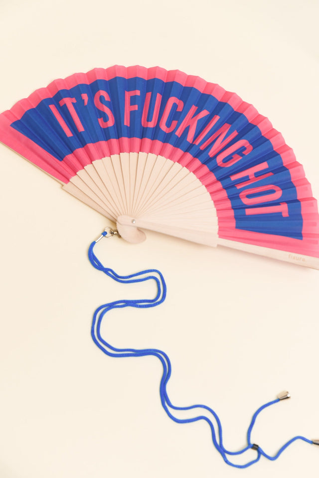 It's Hot Pink Hand Fan