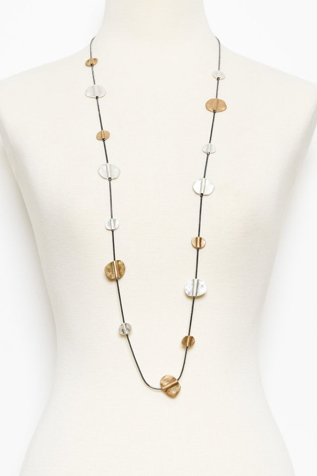 Ivar Two Tone Disc Necklace image 2