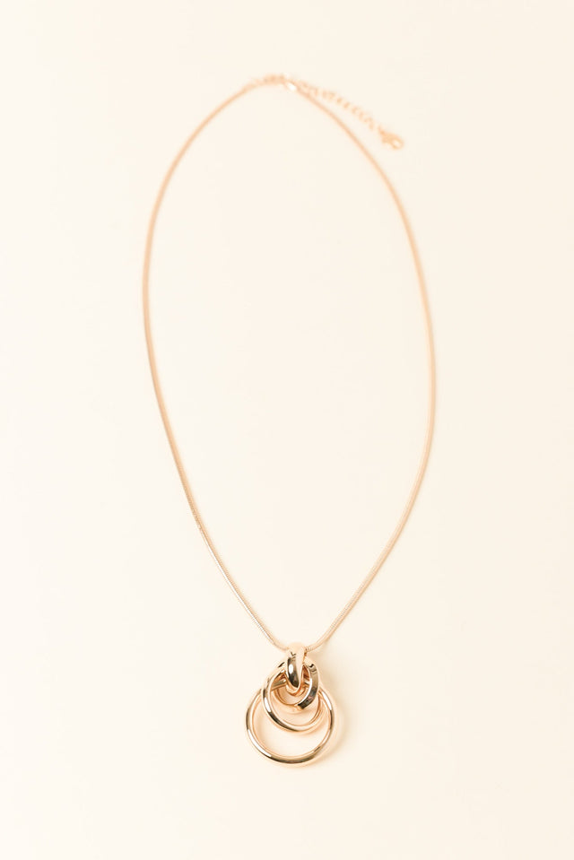 Jackson Gold Circle Pendant Necklace
