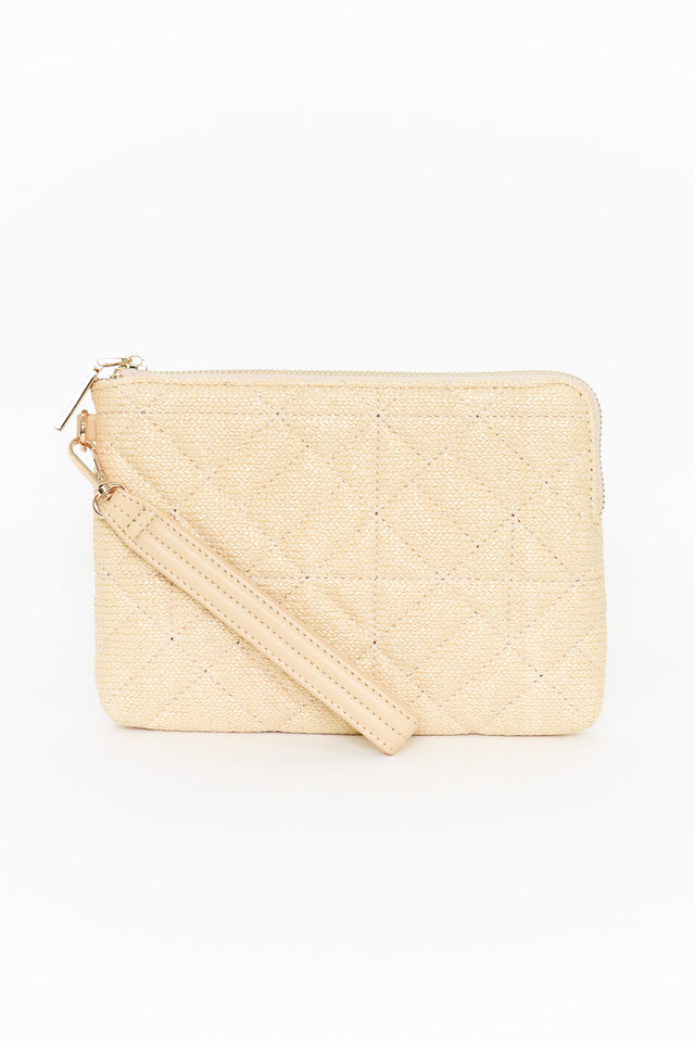 Jacob Natural Quilted Pouch image 1
