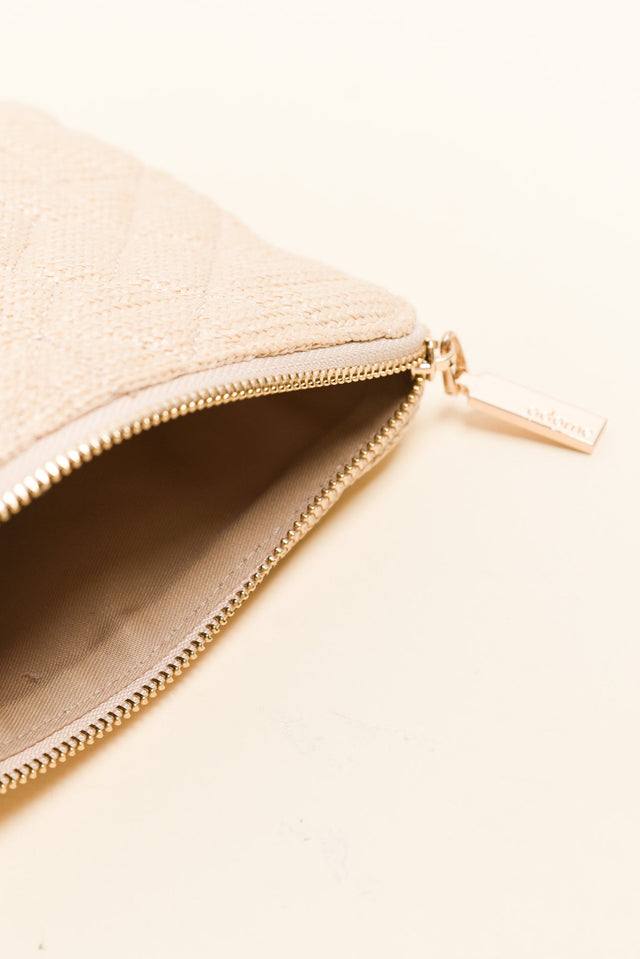 Jacob Natural Quilted Pouch image 3