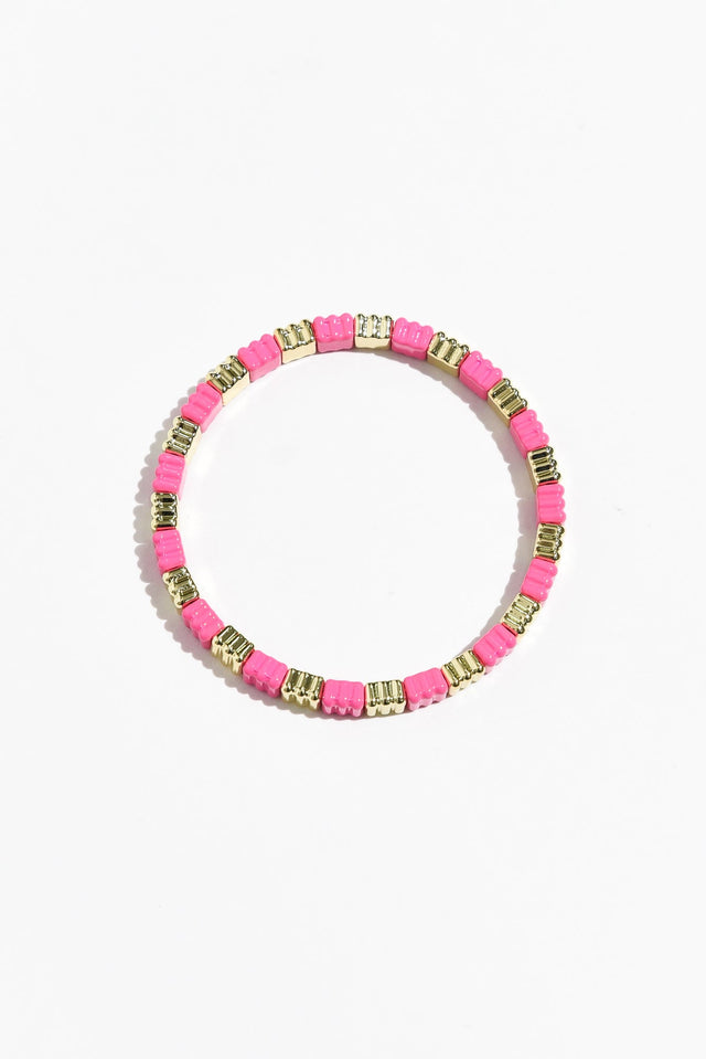 Java Pink Beaded Bracelet