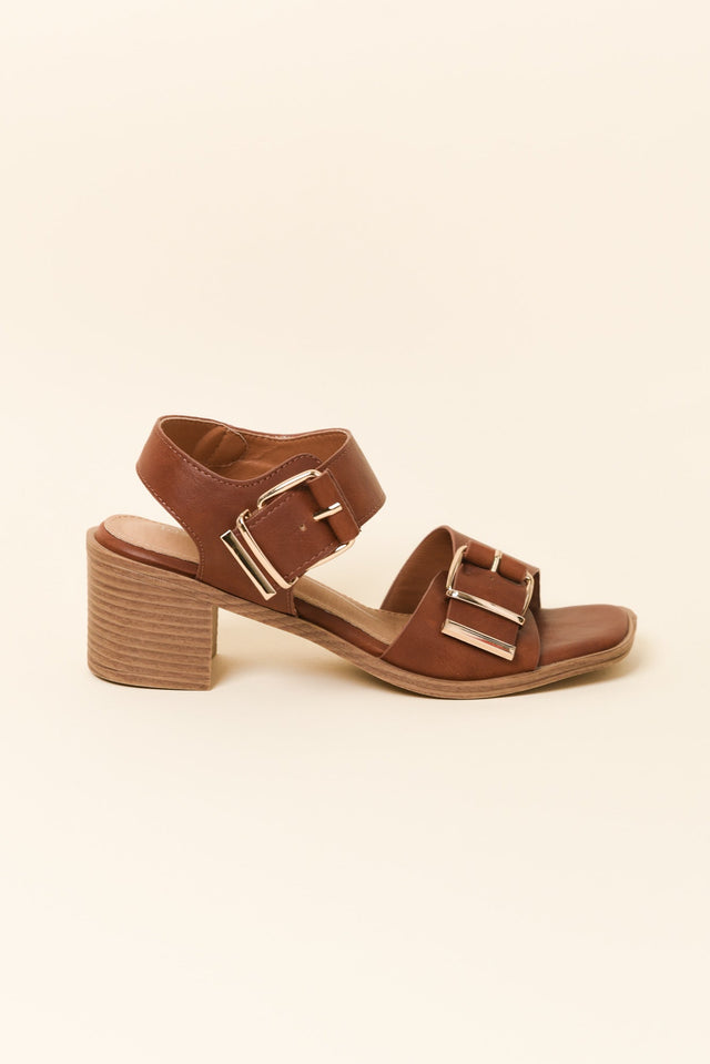 Jazzi Cognac Buckle Heel