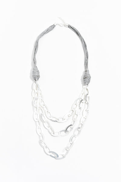 Jireh Silver Linked Necklace
