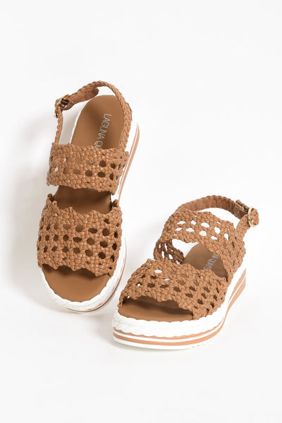 Jojo Camel Woven Platform Sandal