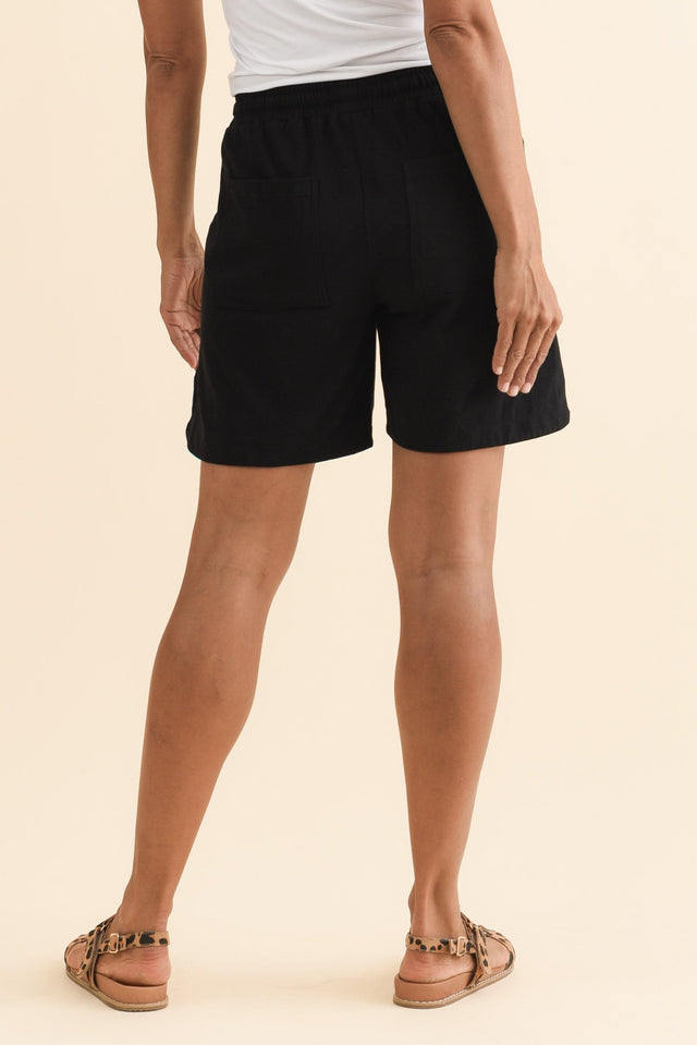 Jonah Black Cotton Drawstring Shorts,Brunette model,alt text|model:Cara image 5