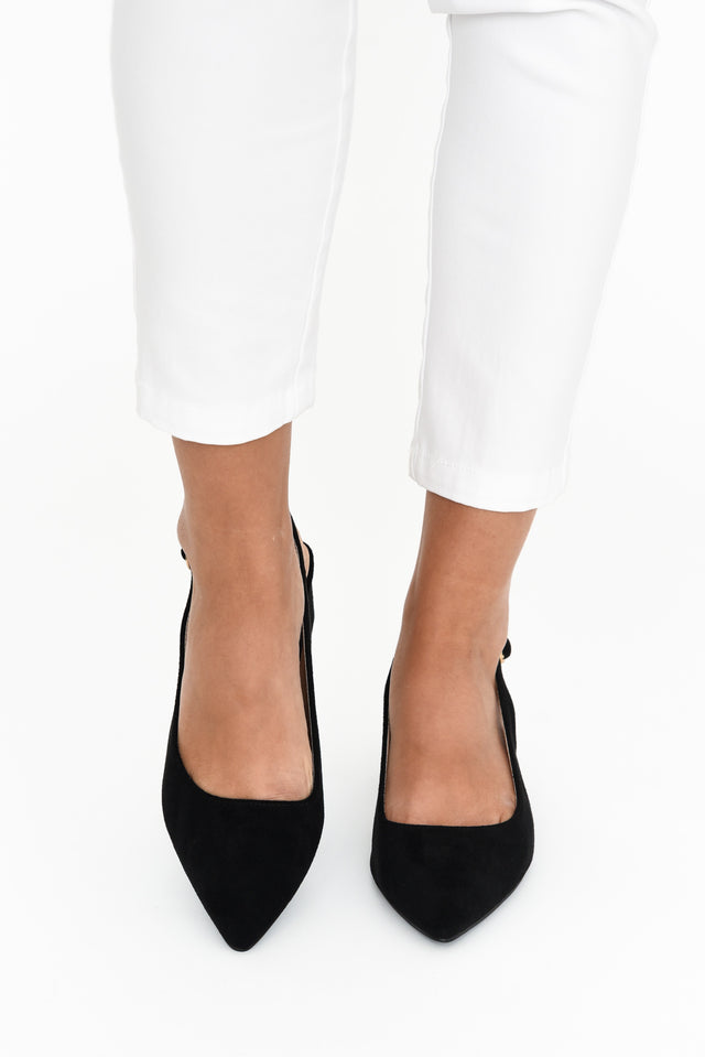 Jonty Black Slingback Heel