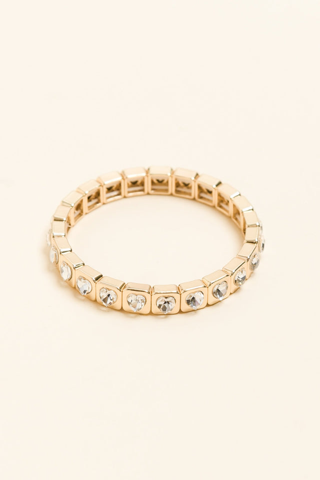 Jubilee Gold Heart Beaded Bracelet image 1