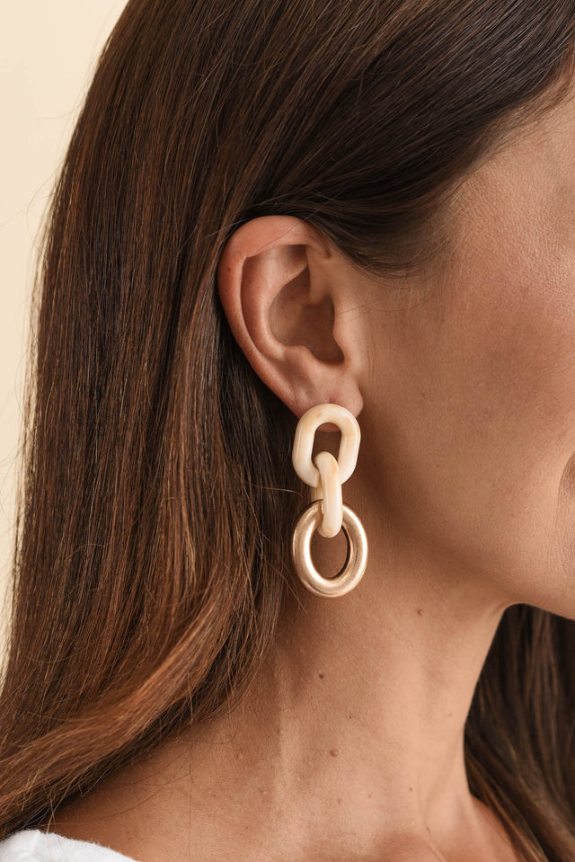 Judy Rose Gold Link Earrings