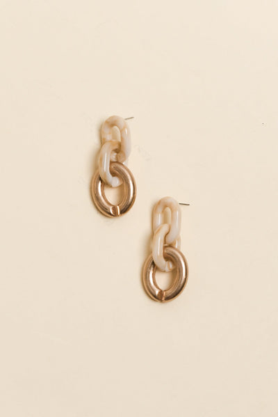 Judy Rose Gold Link Earrings