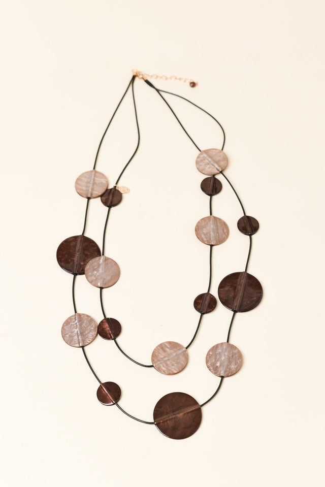 Julius Bronze Disc Necklace
