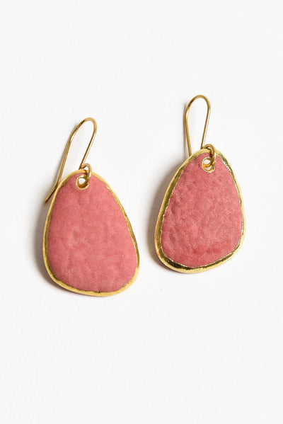 Kiraz Pink Stone Drop Earrings