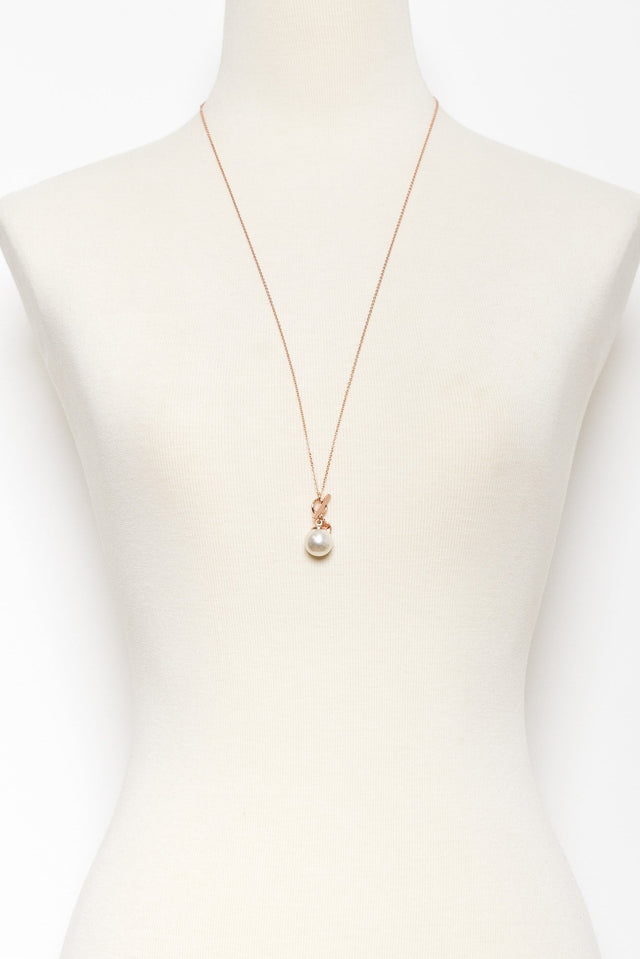 Kora Rose Gold Pearl Necklace