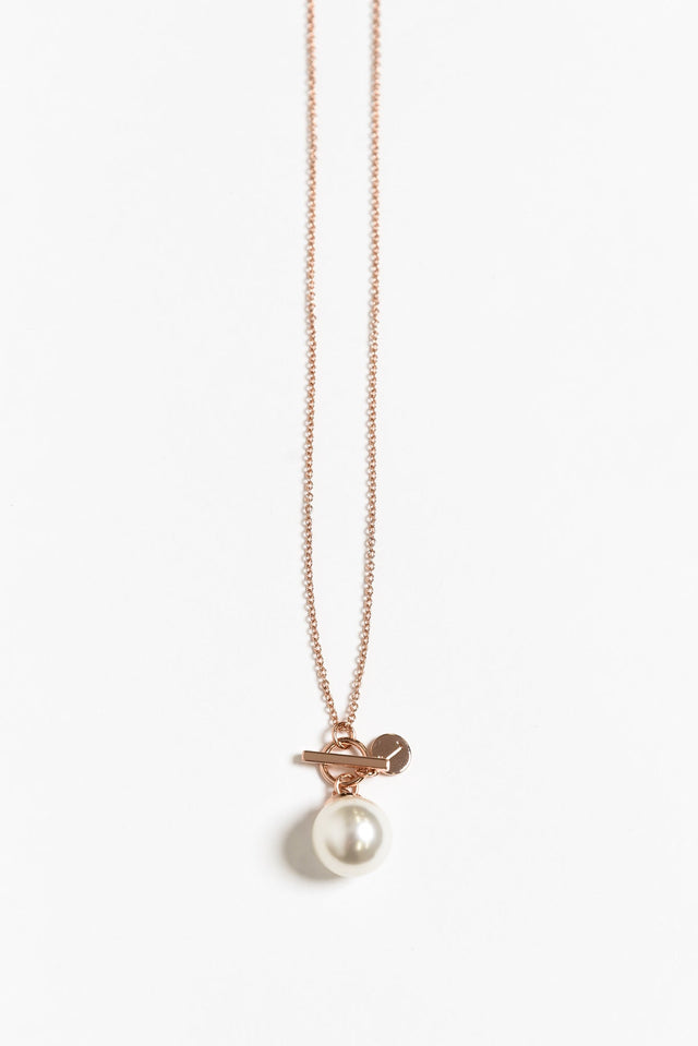 Kora Rose Gold Pearl Necklace