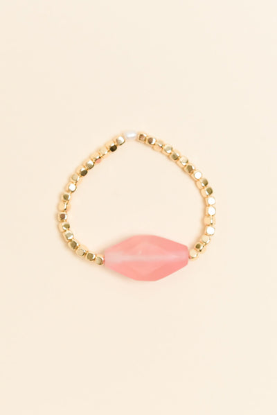 Lana Pink Stone Beaded Bracelet