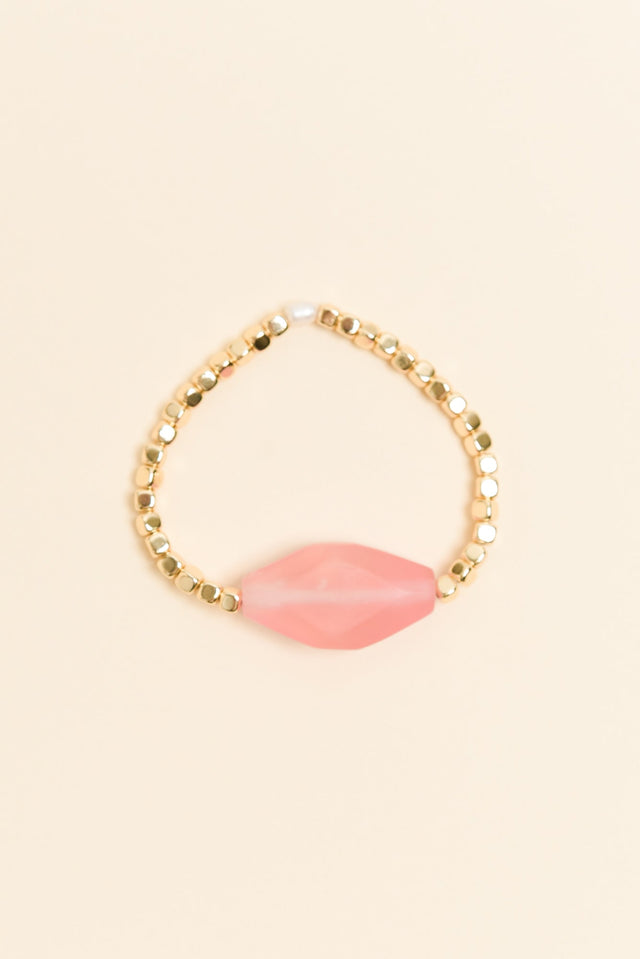 Lana Pink Stone Beaded Bracelet