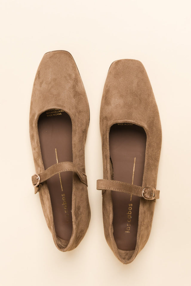 Landara Tan Suede Ballet Flat image 4