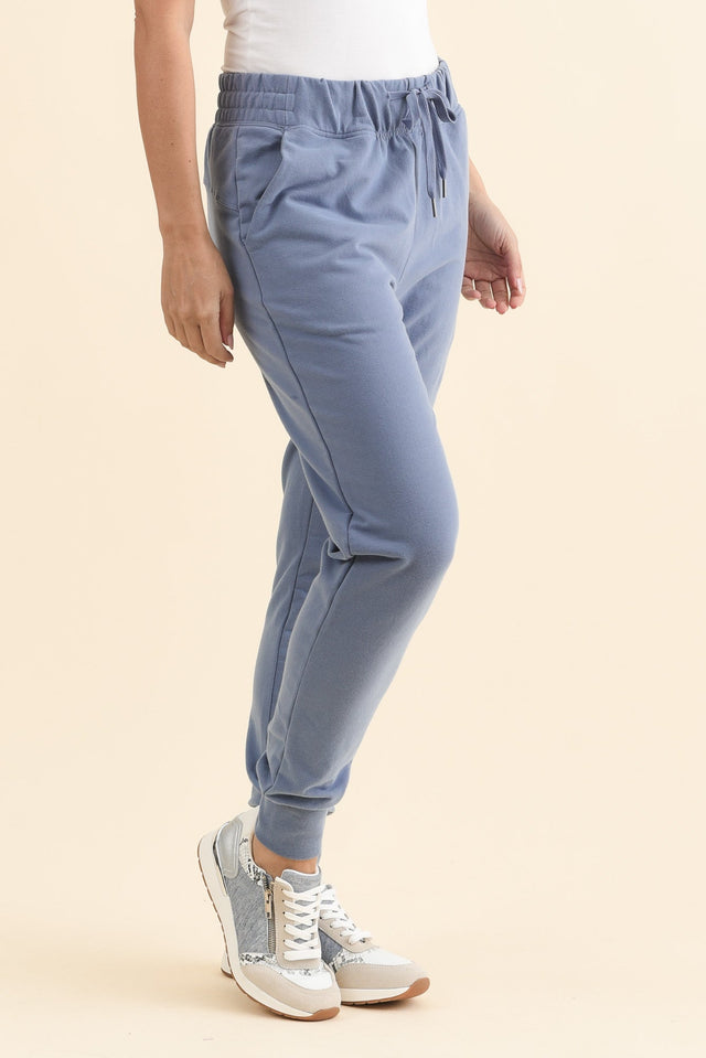 Lazy Days Blue Sweatpants,Brunette model,alt text|model:MJ image 4