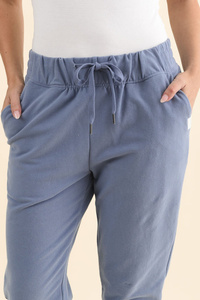 Lazy Days Blue Sweatpants,Brunette model,alt text|model:MJ image 6