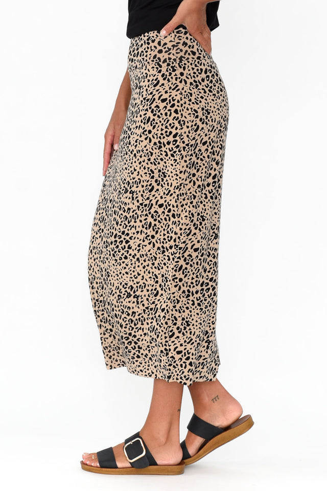Leopard Bamboo Maxi Tube Skirt