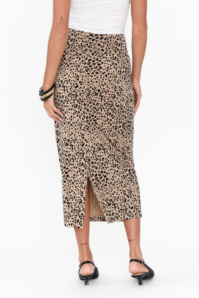 Leopard Bamboo Maxi Tube Skirt image 5