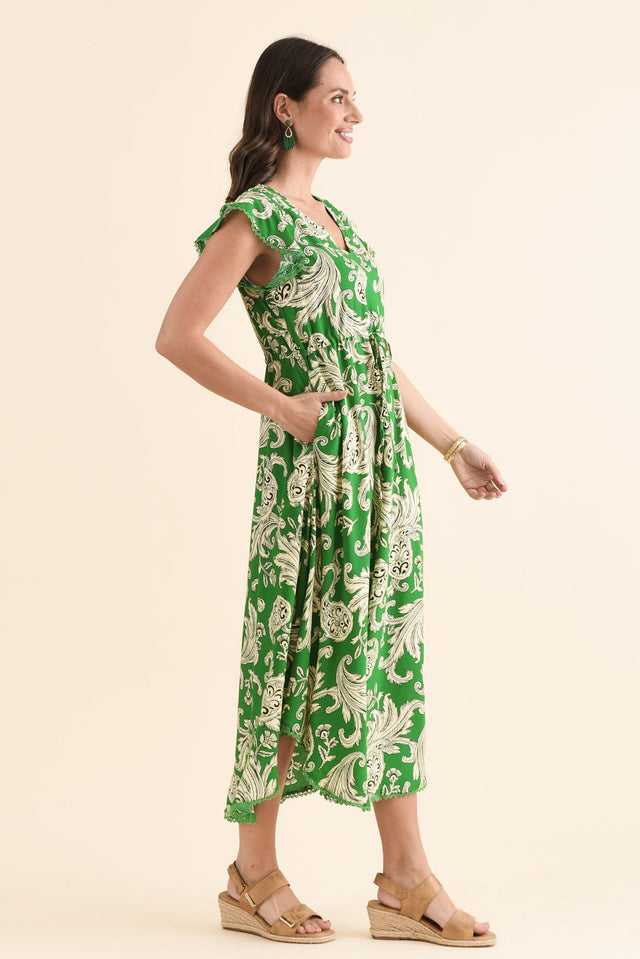 Libby Green Foliage Midi Dress image 3